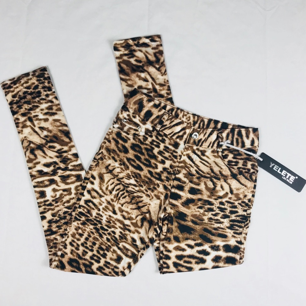 Yelete Pull On Skinny Jeggings Pockets Stretch S/M